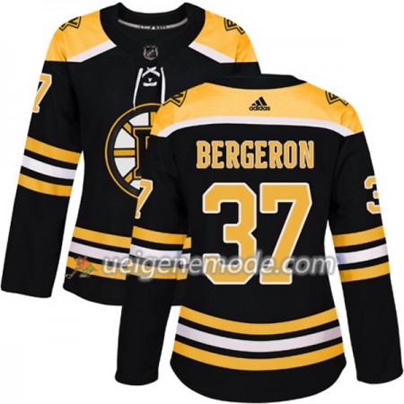 Dame Eishockey Boston Bruins Trikot Patrice Bergeron 37 Adidas 2017-2018 Schwarz Authentic